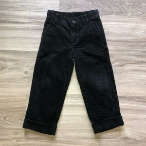Boys Black Corduroy Pants